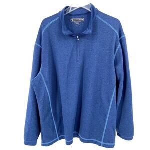 Pebble Beach Quarter Zip Sweatshirt Men's Size XL Blue Performance Pullover